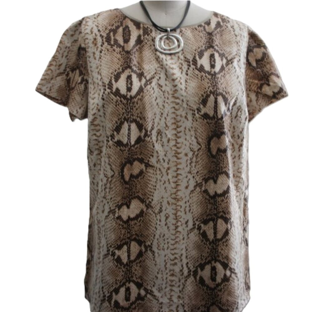 michael kors snake print top size 6